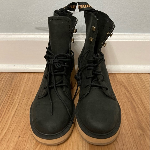 Sorel Black Hi-Line Waterproof Lace-Up Boots - Picture 4 of 7